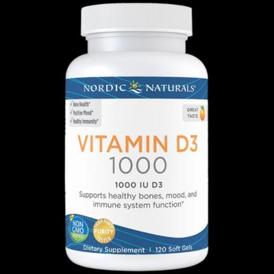 NORDIC NATURALS - D-VITAMIINI - 1000IU - 120KPL